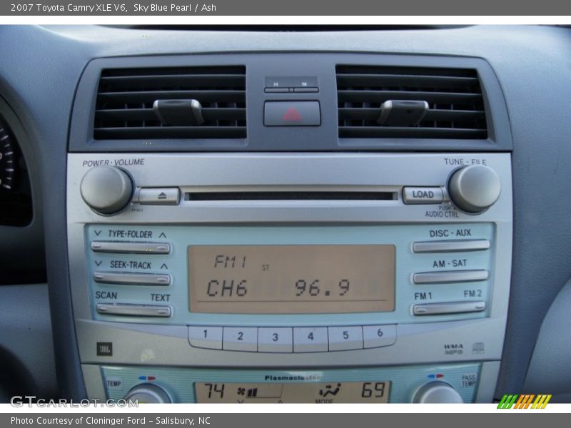 Sky Blue Pearl / Ash 2007 Toyota Camry XLE V6
