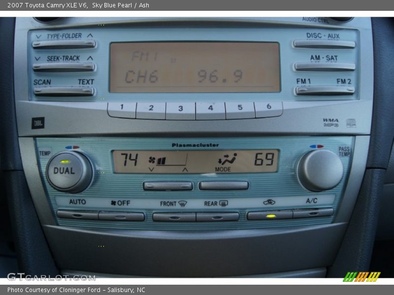 Sky Blue Pearl / Ash 2007 Toyota Camry XLE V6