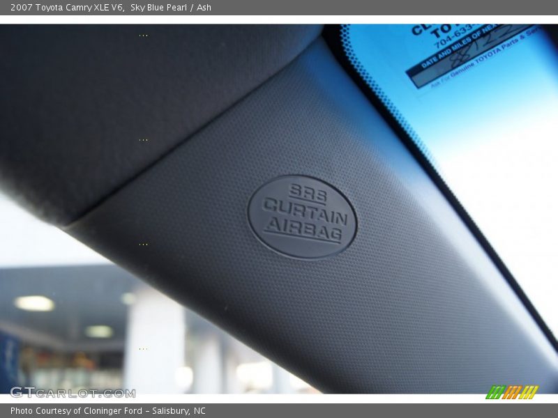 Sky Blue Pearl / Ash 2007 Toyota Camry XLE V6