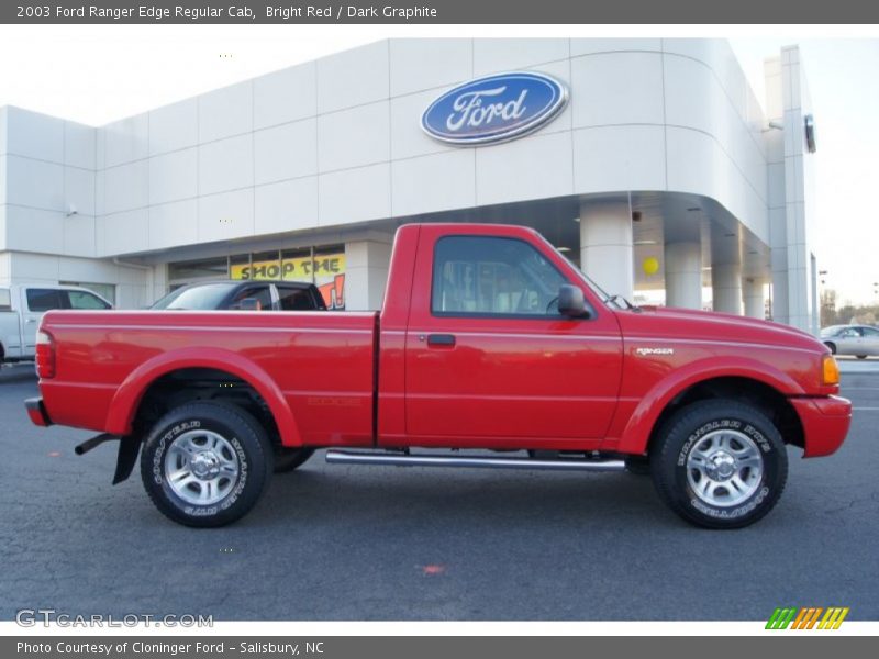 Bright Red / Dark Graphite 2003 Ford Ranger Edge Regular Cab