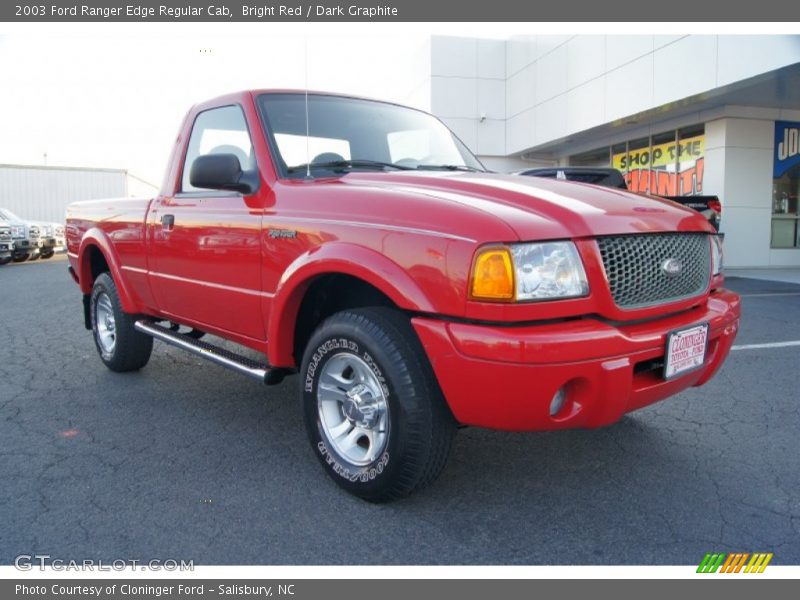Bright Red / Dark Graphite 2003 Ford Ranger Edge Regular Cab