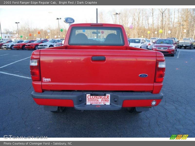 Bright Red / Dark Graphite 2003 Ford Ranger Edge Regular Cab