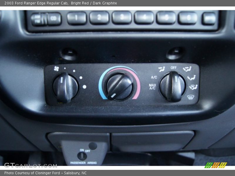 Bright Red / Dark Graphite 2003 Ford Ranger Edge Regular Cab