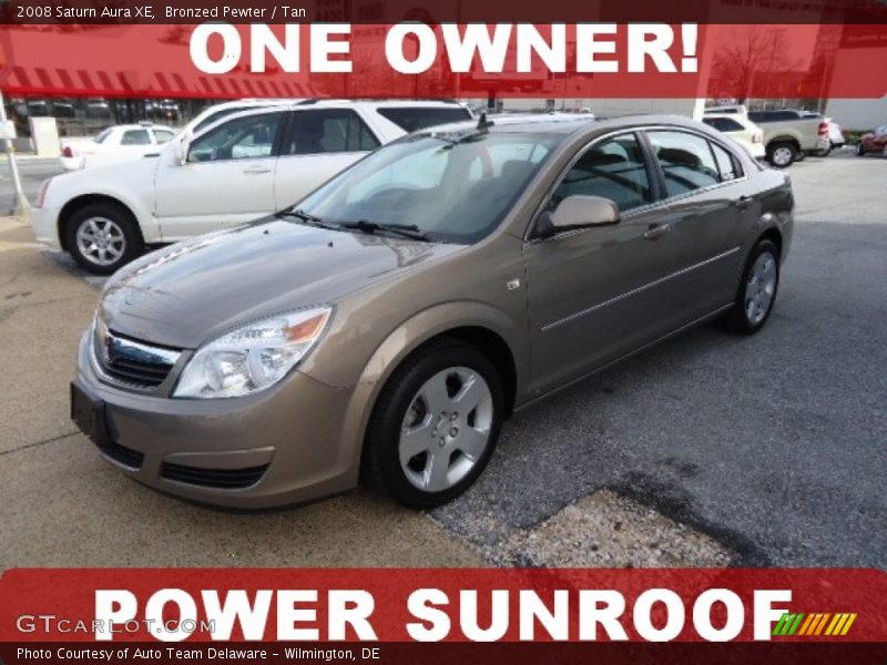 Bronzed Pewter / Tan 2008 Saturn Aura XE
