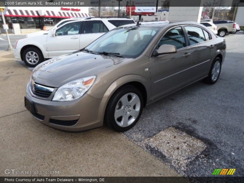 Bronzed Pewter / Tan 2008 Saturn Aura XE