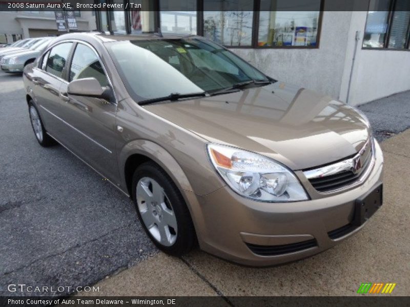 Bronzed Pewter / Tan 2008 Saturn Aura XE