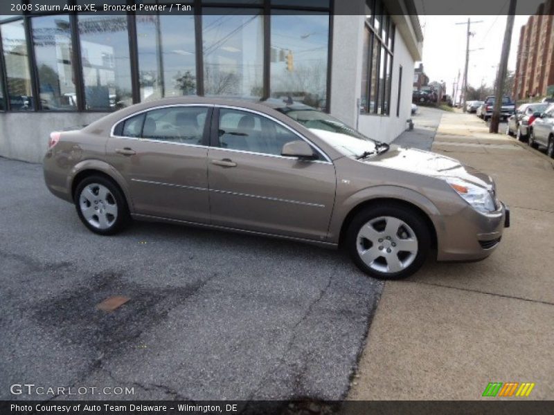 Bronzed Pewter / Tan 2008 Saturn Aura XE