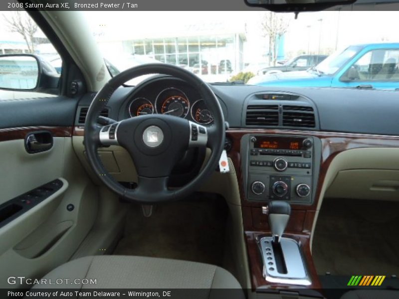 Bronzed Pewter / Tan 2008 Saturn Aura XE