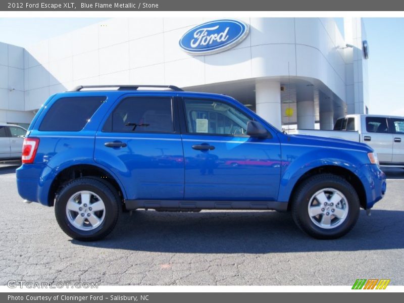 Blue Flame Metallic / Stone 2012 Ford Escape XLT