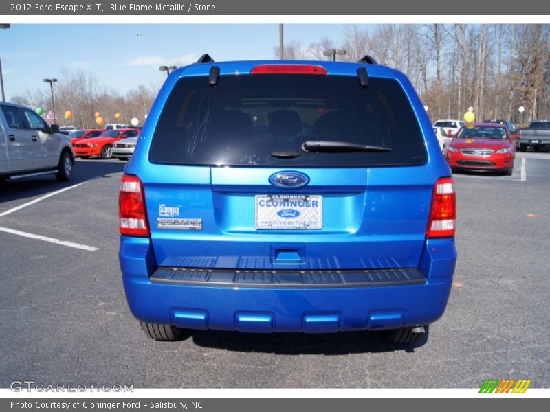 Blue Flame Metallic / Stone 2012 Ford Escape XLT