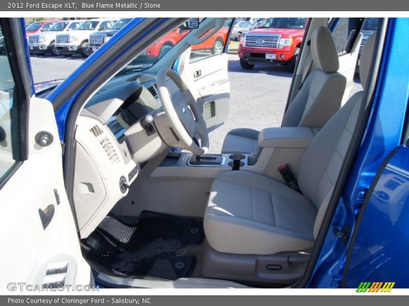 Blue Flame Metallic / Stone 2012 Ford Escape XLT