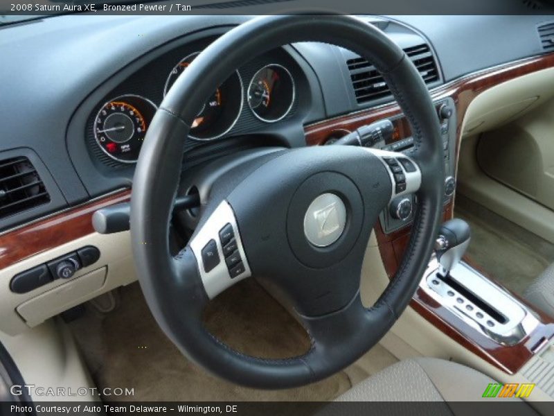 Bronzed Pewter / Tan 2008 Saturn Aura XE