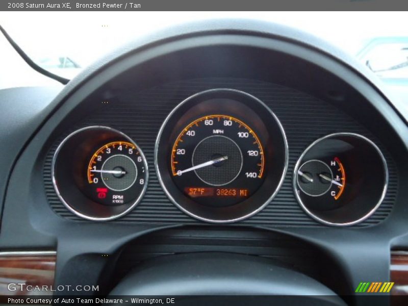 Bronzed Pewter / Tan 2008 Saturn Aura XE