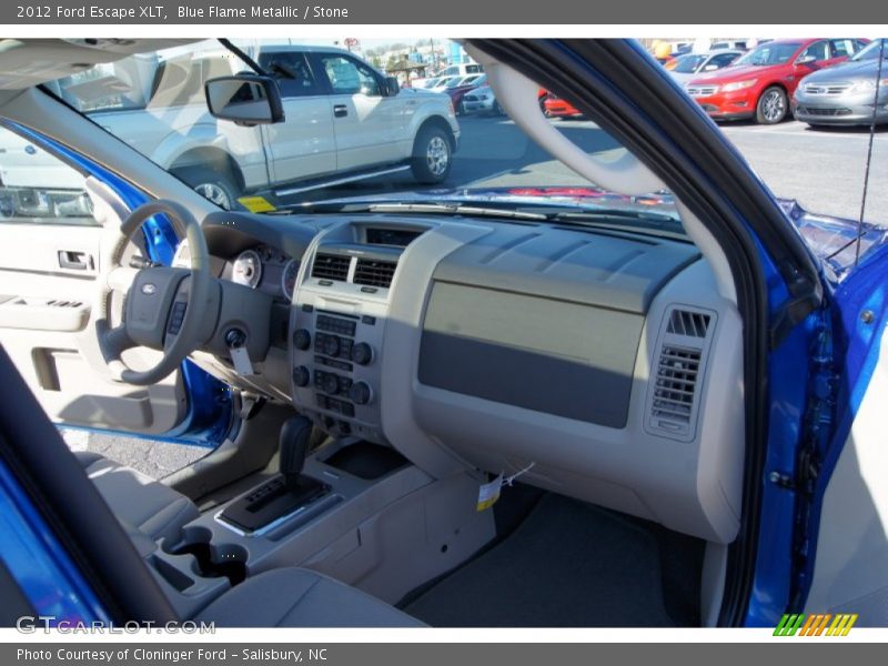 Blue Flame Metallic / Stone 2012 Ford Escape XLT