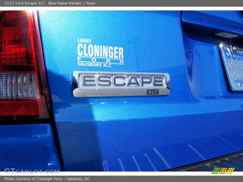 Blue Flame Metallic / Stone 2012 Ford Escape XLT