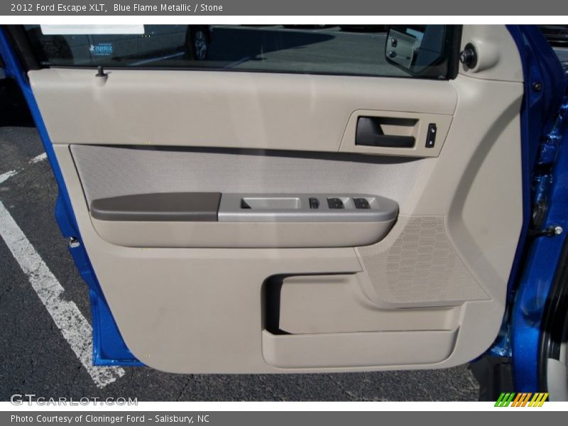 Blue Flame Metallic / Stone 2012 Ford Escape XLT