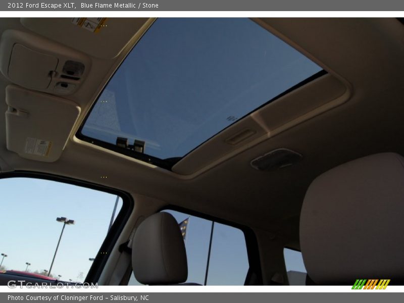 Blue Flame Metallic / Stone 2012 Ford Escape XLT