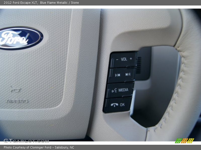 Blue Flame Metallic / Stone 2012 Ford Escape XLT