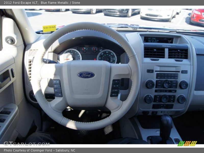Blue Flame Metallic / Stone 2012 Ford Escape XLT