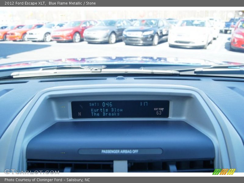 Blue Flame Metallic / Stone 2012 Ford Escape XLT