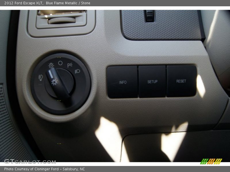 Blue Flame Metallic / Stone 2012 Ford Escape XLT