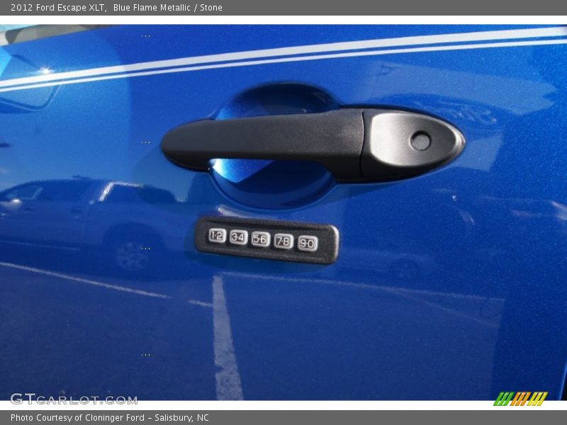 Blue Flame Metallic / Stone 2012 Ford Escape XLT