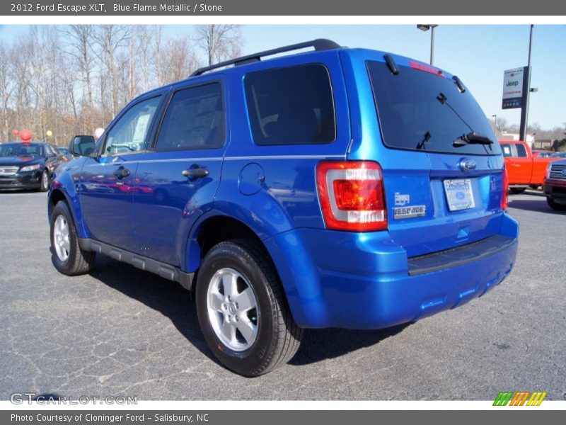 Blue Flame Metallic / Stone 2012 Ford Escape XLT