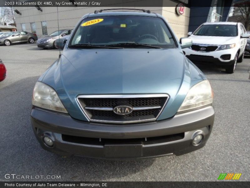 Ivy Green Metallic / Gray 2003 Kia Sorento EX 4WD