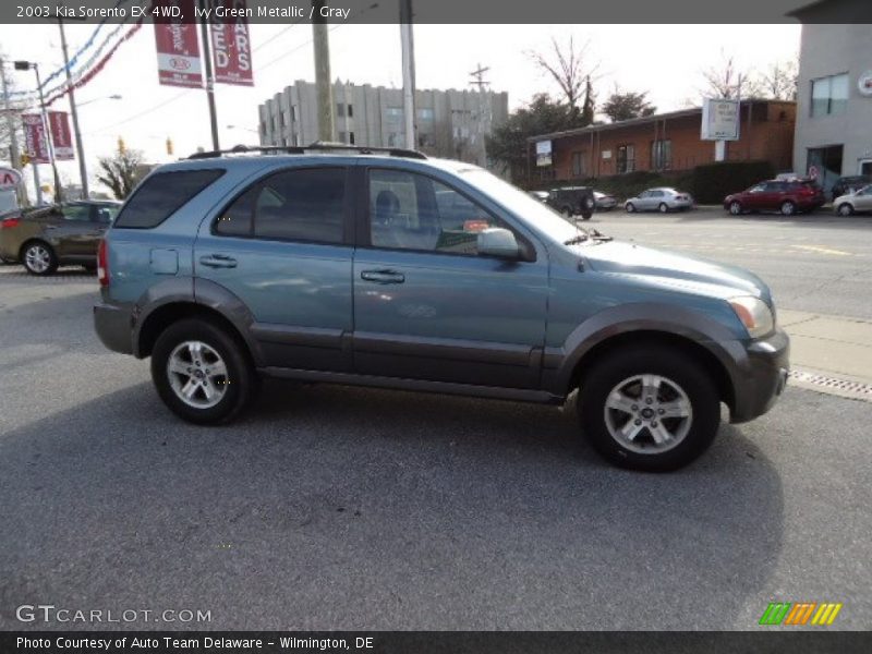 Ivy Green Metallic / Gray 2003 Kia Sorento EX 4WD