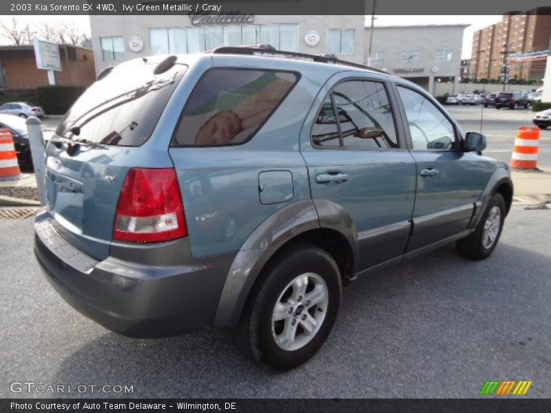 Ivy Green Metallic / Gray 2003 Kia Sorento EX 4WD