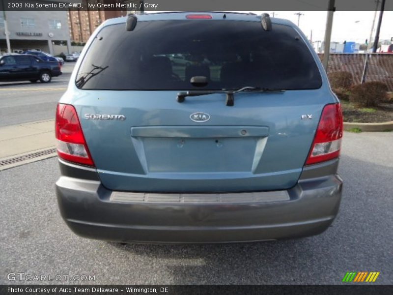 Ivy Green Metallic / Gray 2003 Kia Sorento EX 4WD