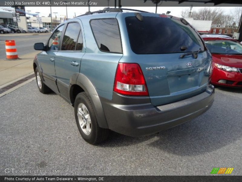 Ivy Green Metallic / Gray 2003 Kia Sorento EX 4WD