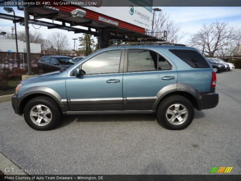 Ivy Green Metallic / Gray 2003 Kia Sorento EX 4WD