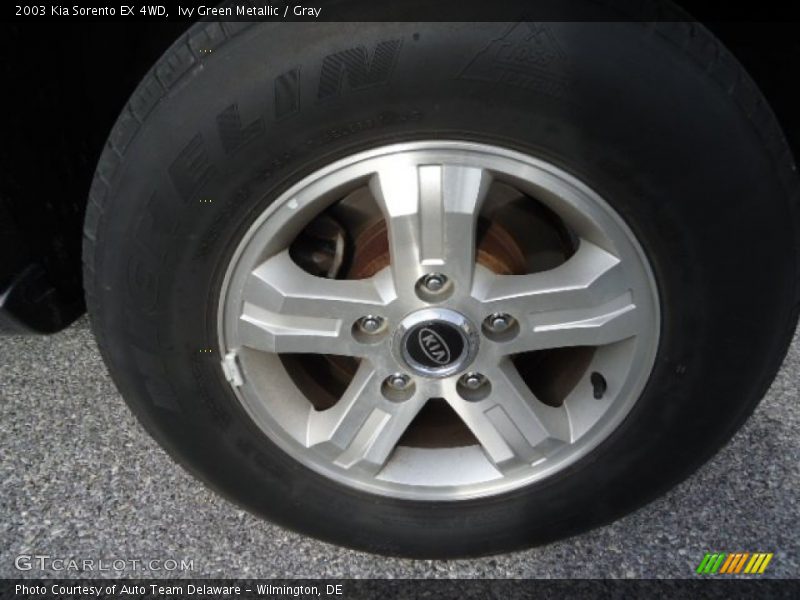 Ivy Green Metallic / Gray 2003 Kia Sorento EX 4WD