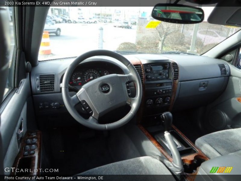Ivy Green Metallic / Gray 2003 Kia Sorento EX 4WD