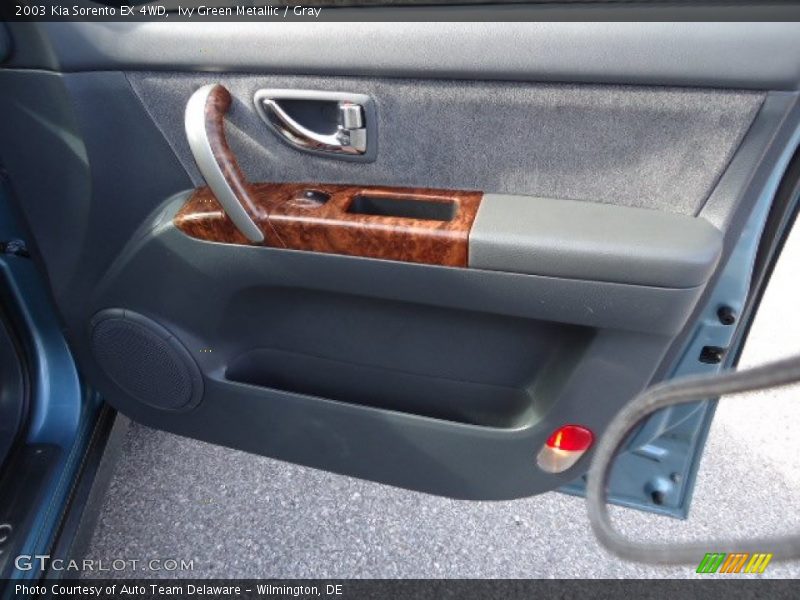 Ivy Green Metallic / Gray 2003 Kia Sorento EX 4WD