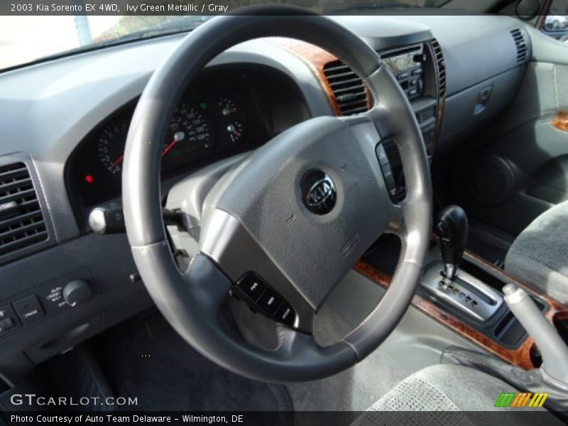 Ivy Green Metallic / Gray 2003 Kia Sorento EX 4WD