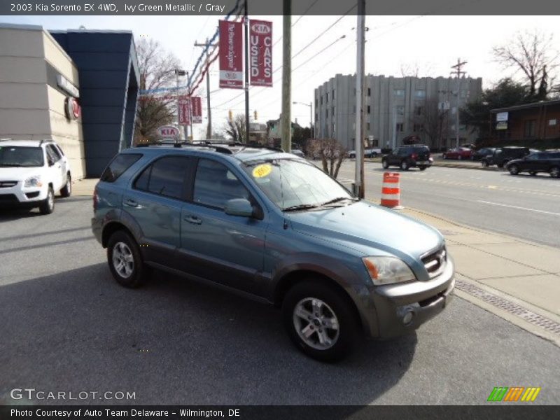 Ivy Green Metallic / Gray 2003 Kia Sorento EX 4WD