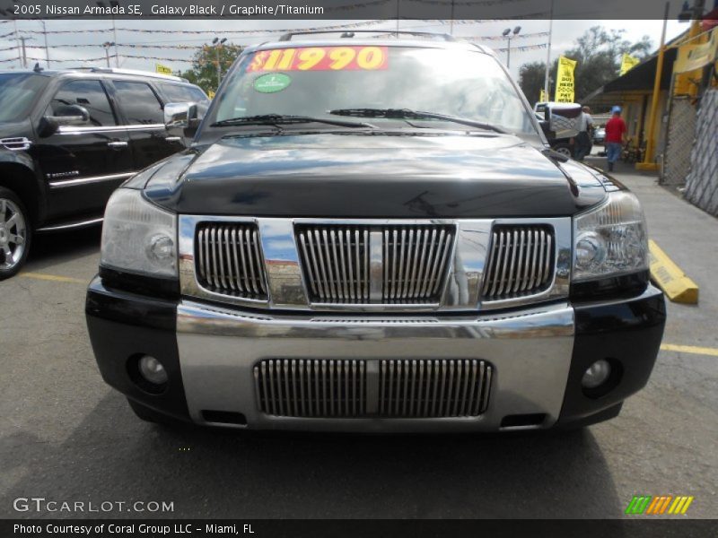Galaxy Black / Graphite/Titanium 2005 Nissan Armada SE