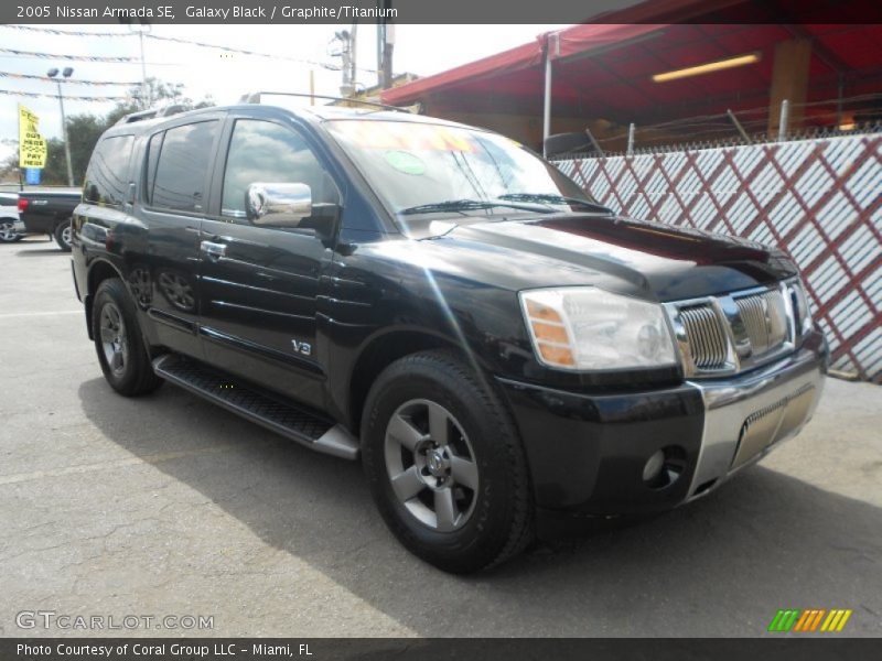 Galaxy Black / Graphite/Titanium 2005 Nissan Armada SE