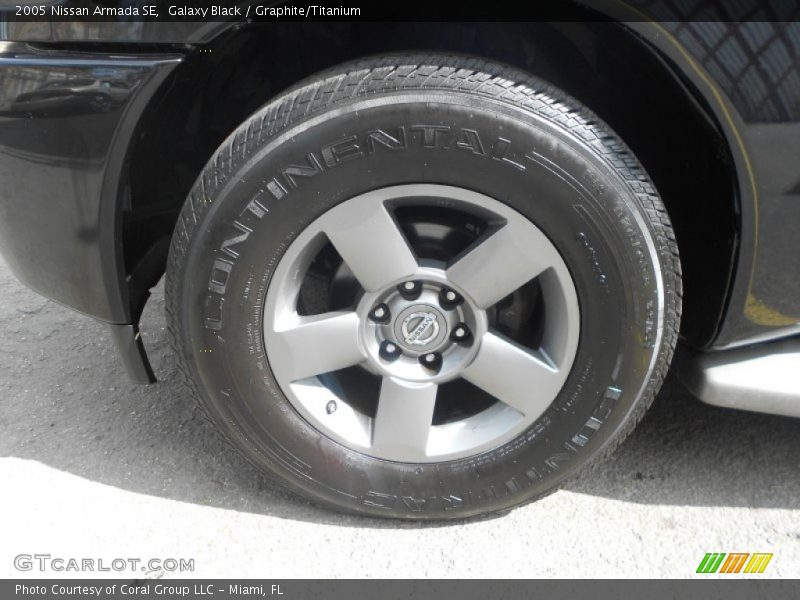 Galaxy Black / Graphite/Titanium 2005 Nissan Armada SE