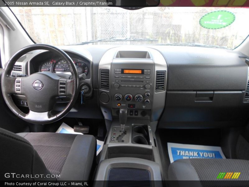 Galaxy Black / Graphite/Titanium 2005 Nissan Armada SE