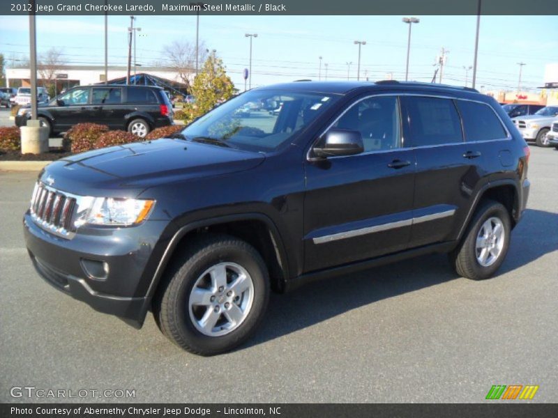 Maximum Steel Metallic / Black 2012 Jeep Grand Cherokee Laredo