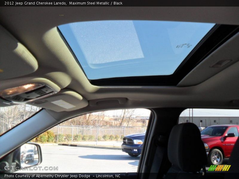 Maximum Steel Metallic / Black 2012 Jeep Grand Cherokee Laredo