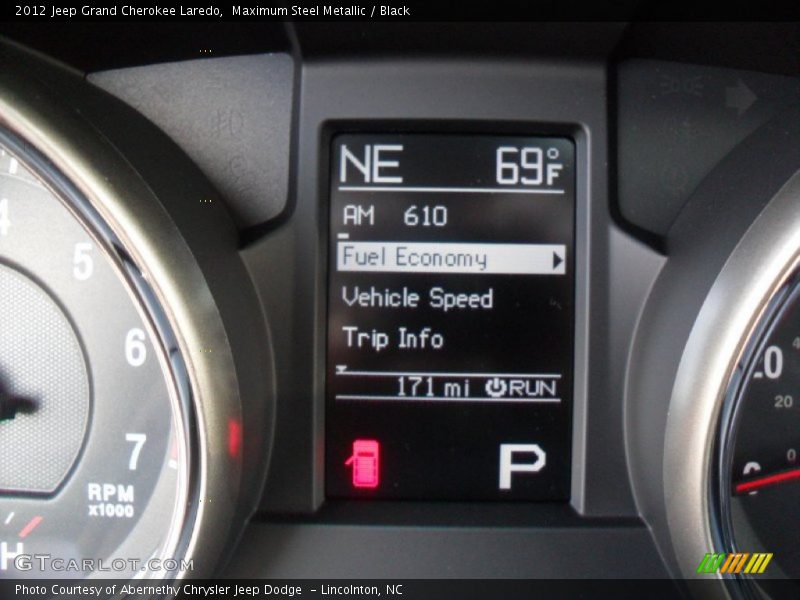 Maximum Steel Metallic / Black 2012 Jeep Grand Cherokee Laredo