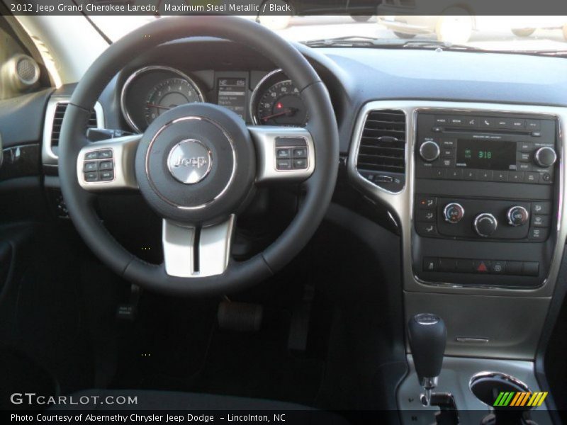 Maximum Steel Metallic / Black 2012 Jeep Grand Cherokee Laredo