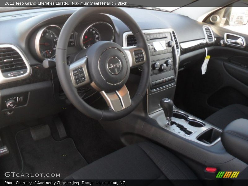 Maximum Steel Metallic / Black 2012 Jeep Grand Cherokee Laredo