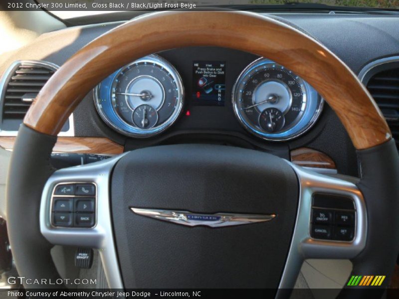 Gloss Black / Black/Light Frost Beige 2012 Chrysler 300 Limited