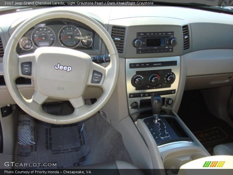 Light Graystone Pearl / Dark Khaki/Light Graystone 2007 Jeep Grand Cherokee Laredo