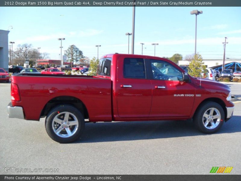 Deep Cherry Red Crystal Pearl / Dark Slate Gray/Medium Graystone 2012 Dodge Ram 1500 Big Horn Quad Cab 4x4
